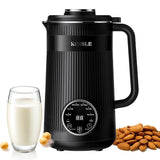 Elevate Your Kitchen Experience with the KIDISLE 8-In-1 Multifunctional Nut Milk Machine & Coffee Maker - 32Oz Auto Self-Cleaning, Delay Start, and Keep Warm Feature in Sleek Stainless Steel Black/White