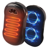 Hand Warmers Rechargeable 2 Pack, 10000 Mah Hot Hand Warmers , Electric USB Rechargeable Portable Hand Warmer, Reusable Hand Warmer for Camping, Fishing, Skiing, Hiking