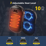 Hand Warmers Rechargeable 2 Pack, 10000 Mah Hot Hand Warmers , Electric USB Rechargeable Portable Hand Warmer, Reusable Hand Warmer for Camping, Fishing, Skiing, Hiking