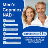 Selerb NAD+ Supplement for Men – with Liposomal-Nad+,Coq10, L-Carnitine, L-Arginine, Maca & Ashwagandha – Energy, Circulation & Prostate Support – 60 Capsules