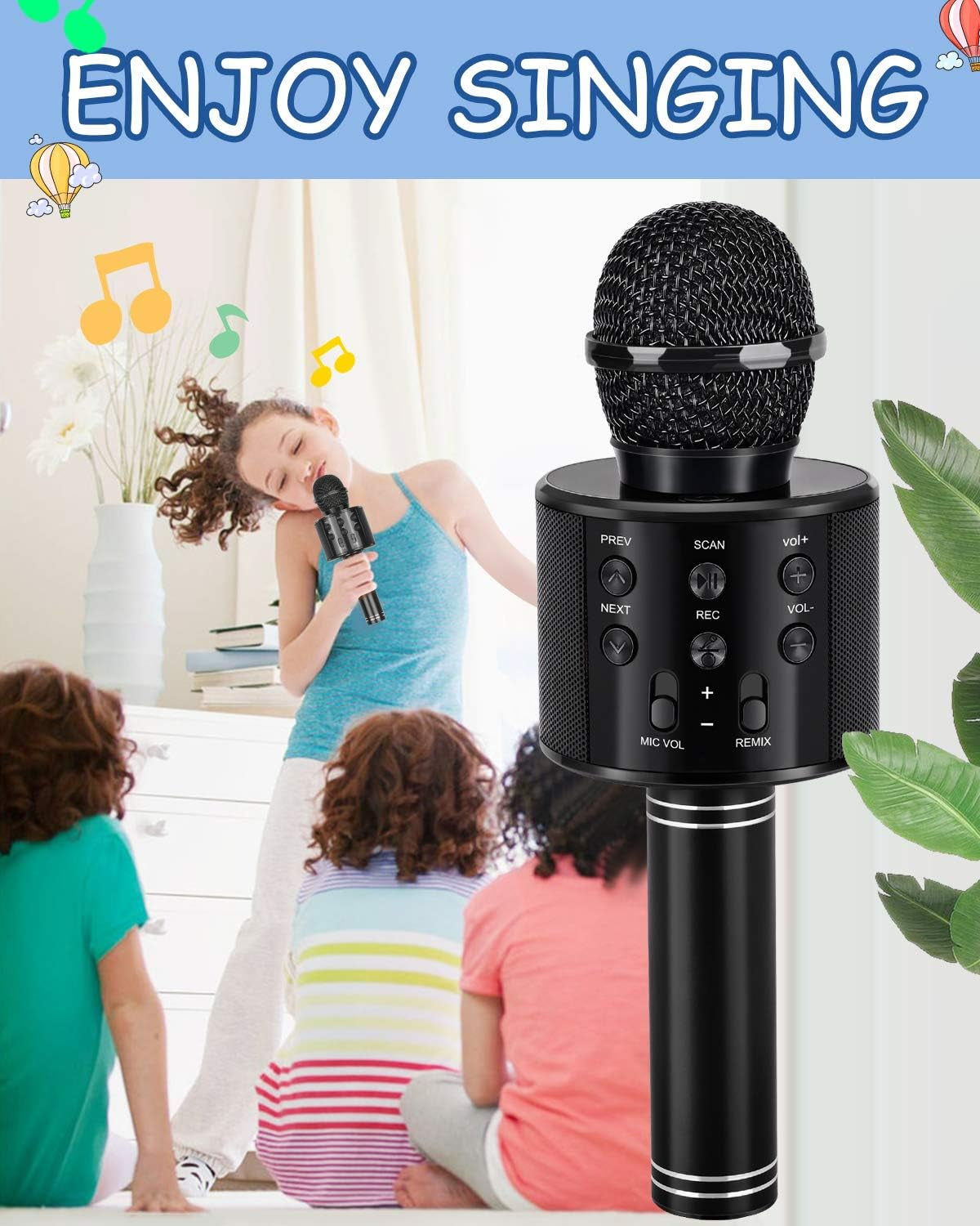 Exciting Karaoke Microphone for Kids Aged 3-12 - Perfect Birthday Gift for Young Singers! Fun for Boys and Girls!