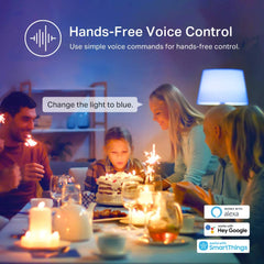 Light Bulbs, Full Color Changing Dimmable Smart Wifi Bulbs Compatible with Alexa and Google Home, A19, 9W 800 Lumens,2.4Ghz Only, No Hub Required, 4 Count (Pack of 1), Multicolor (KL125P4)