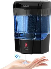Automatic Soap Dispenser Hand Soap Dispenser Wall Mount 600M/21 Fl.Oz, Touchless Electric Sensor Pump Battery Operated for Offices Home Kitchen Bathroom Hotel Restaurant Commercial