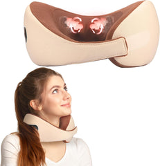 Neck Massager, Deep Tissue 3D Kneading Massager Pillow with Heat for Neck Back Pain Relief, Electric Shiatsu Massage Cushion for Men and Women