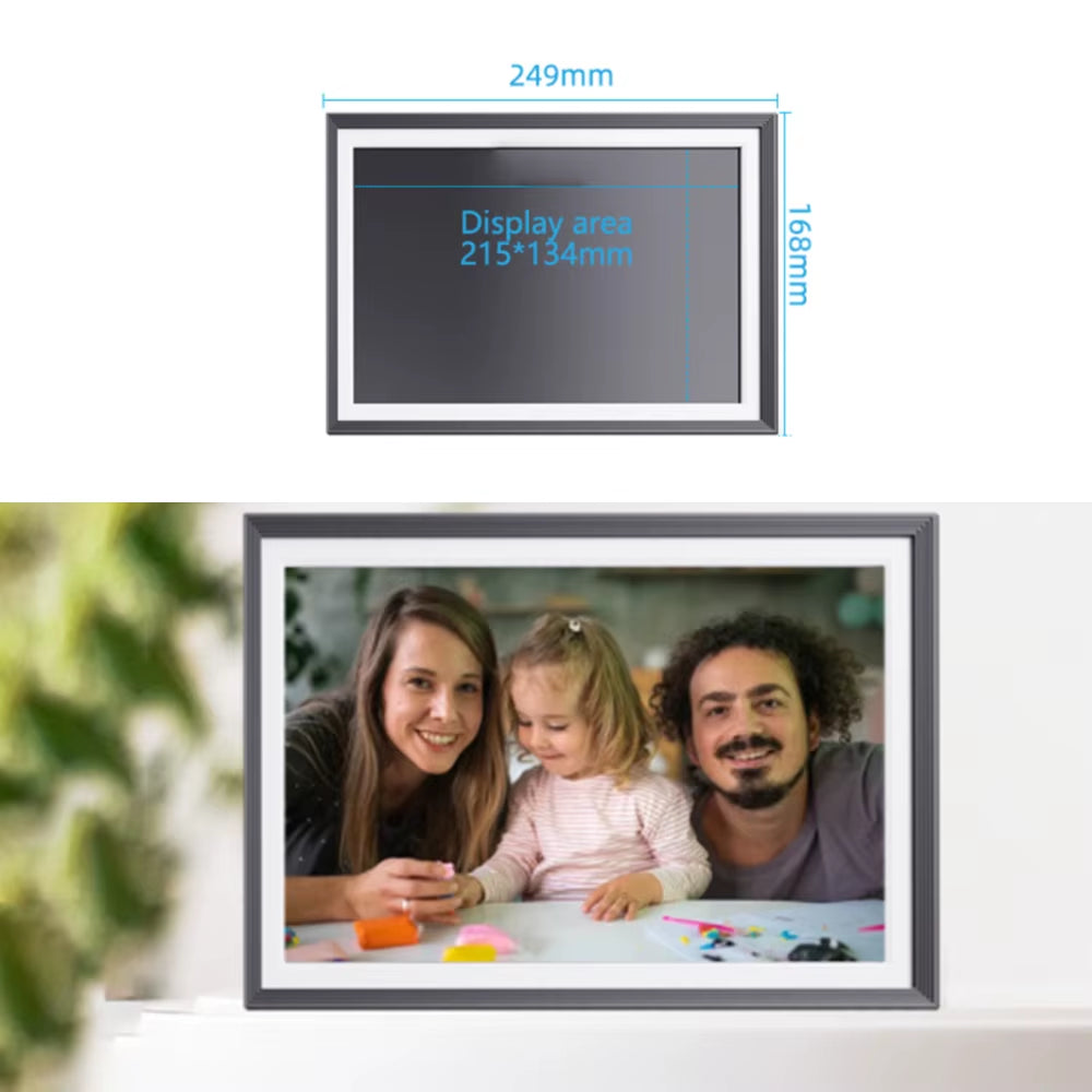 Digital Photo Frame Picture Frame 10.1In IPS HD Screen 1280X800 Desktop Electronic Photo Frame with Clock and Calendar Function