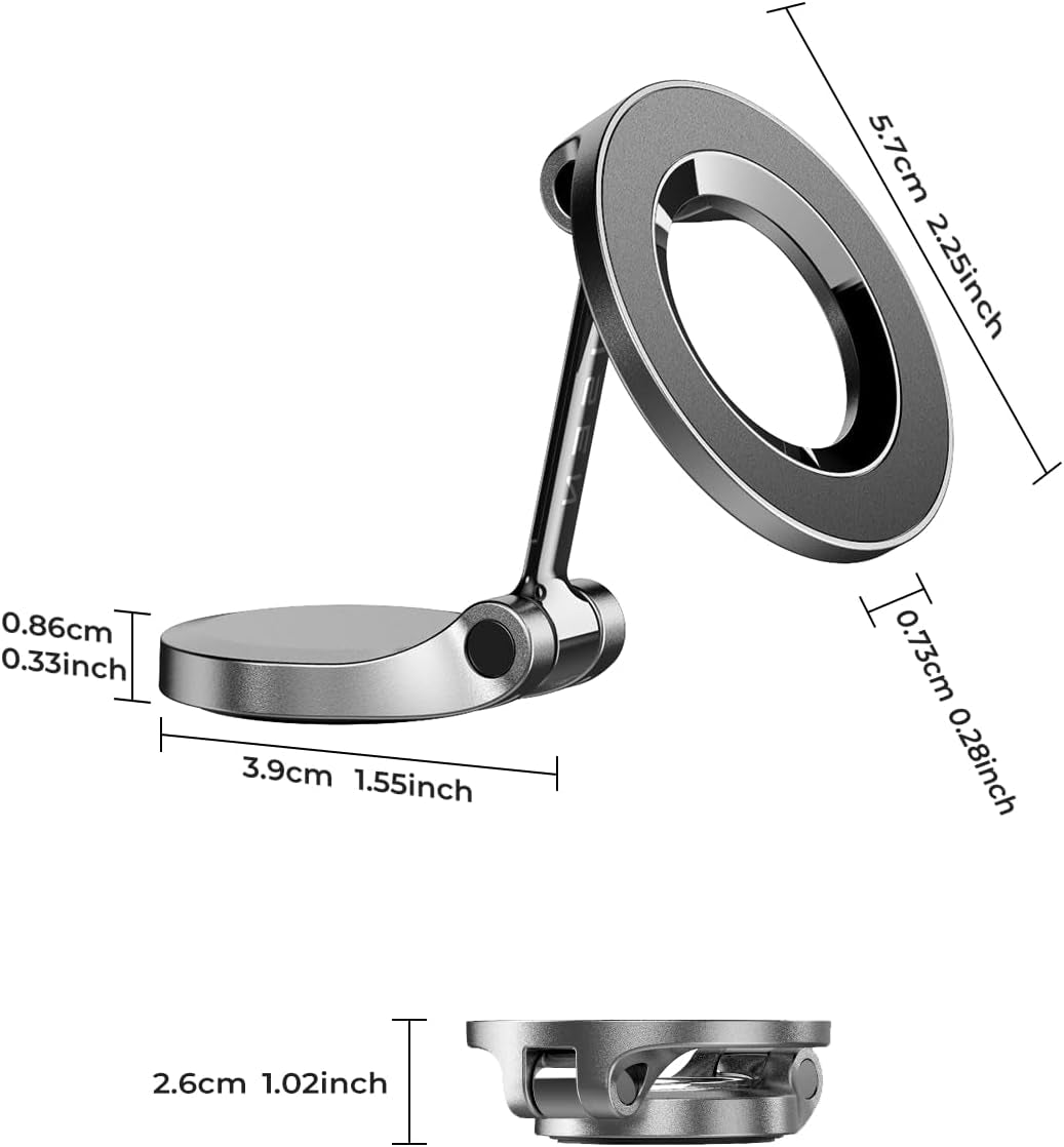 for Magsafe Car Mount, Ultra Magnetic 360 Degree Rotation Dashboard Car Phone Holder, Car Accessories for Iphone, Gifts for Men Women Him Her, Fit for Iphone 16E 16 Pro/Pro Max 15 14 13 12