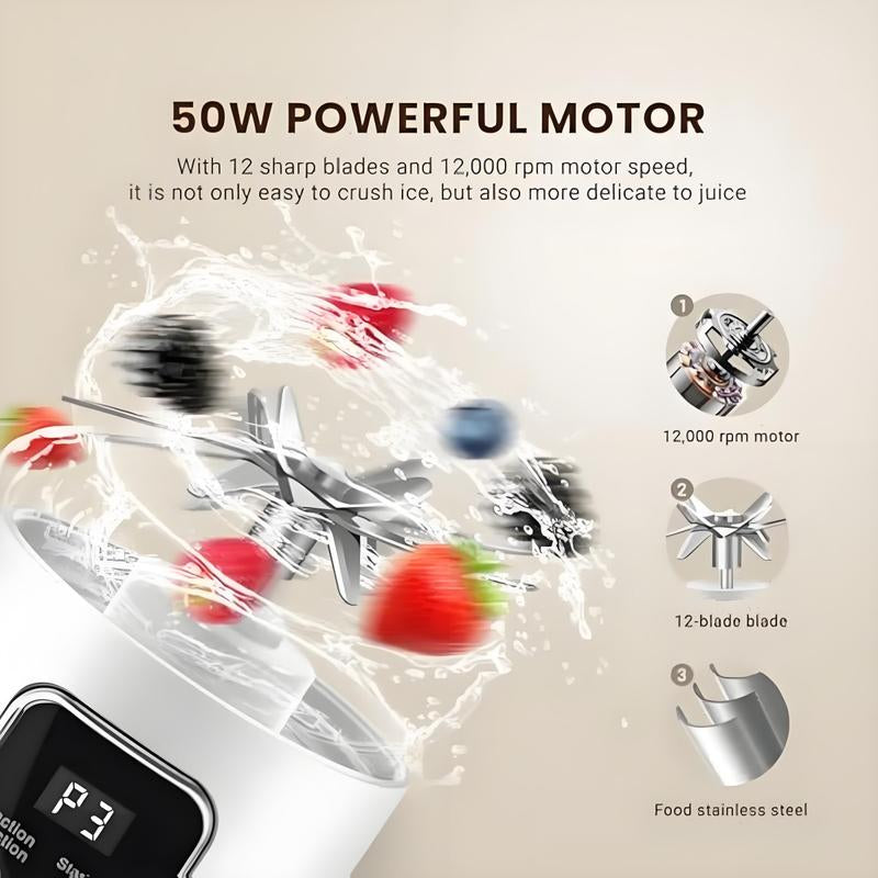 Revolutionize Your Health with the 2025 Next-Gen Digital Multimode Juicer Blender - Smart LED Display, USB Rechargeable, and Perfect for Smoothies, Shakes, and Baby Food!