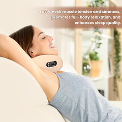 Neck Massager, Deep Tissue 3D Kneading Massager Pillow with Heat for Neck Back Pain Relief, Electric Shiatsu Massage Cushion for Men and Women