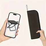 Outdoor Folding Pencil Case Small Stool Pocket Stool Portable Fishing Stool Camping Travel Leisure Handbag Chair