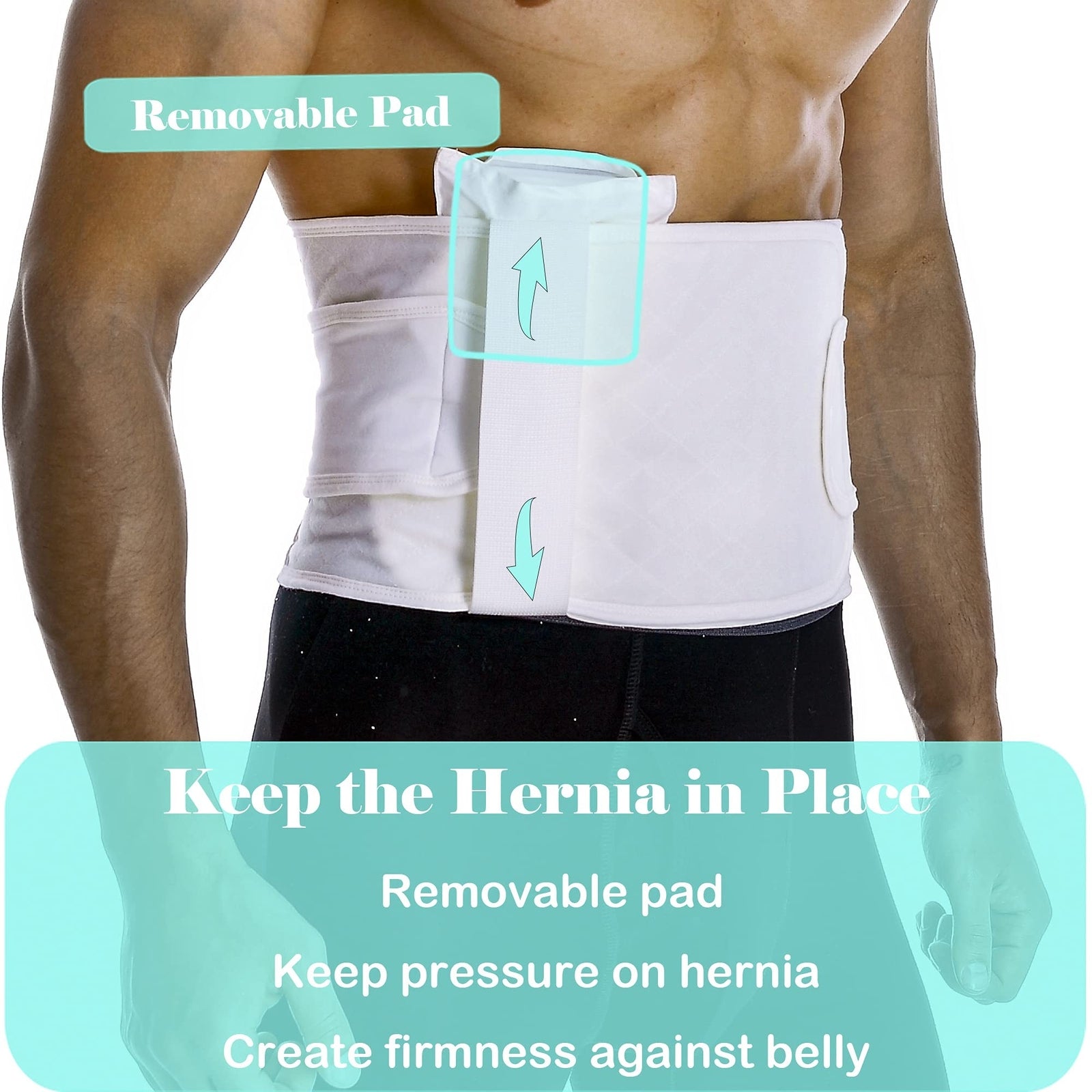 Hernia Belts for Men Abdominal Support Surgical Belly Binder Stomach Wrap Ban...
