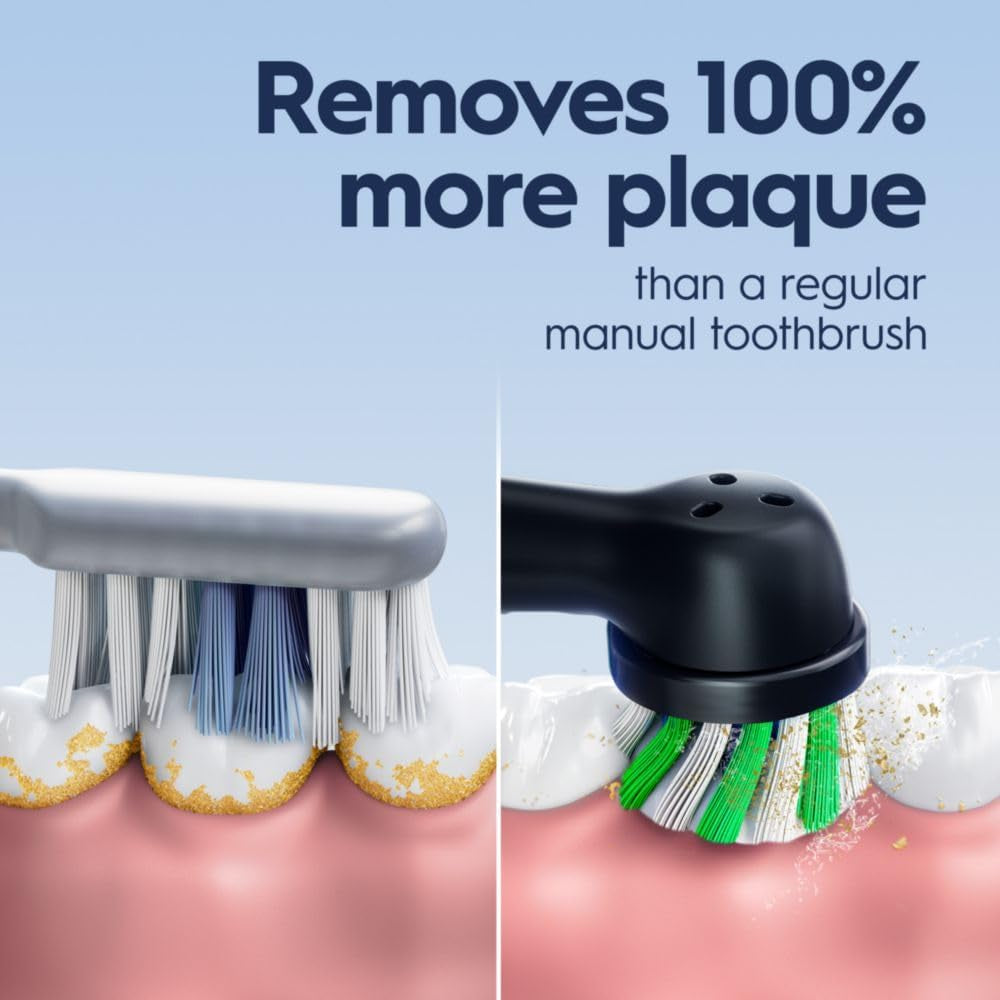 Pro 1000 Rechargeable Electric Toothbrush, Black