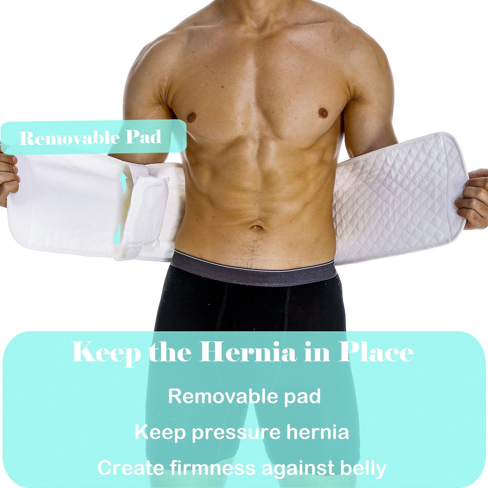 Hernia Belts for Men Abdominal Support Surgical Belly Binder Stomach Wrap Ban...