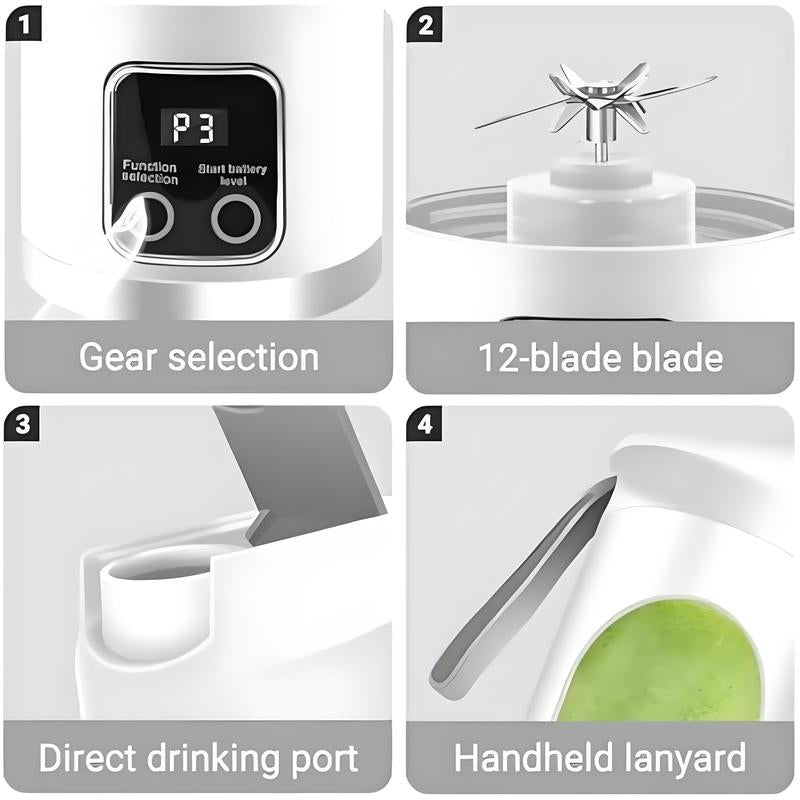 Revolutionize Your Health with the 2025 Next-Gen Digital Multimode Juicer Blender - Smart LED Display, USB Rechargeable, and Perfect for Smoothies, Shakes, and Baby Food!